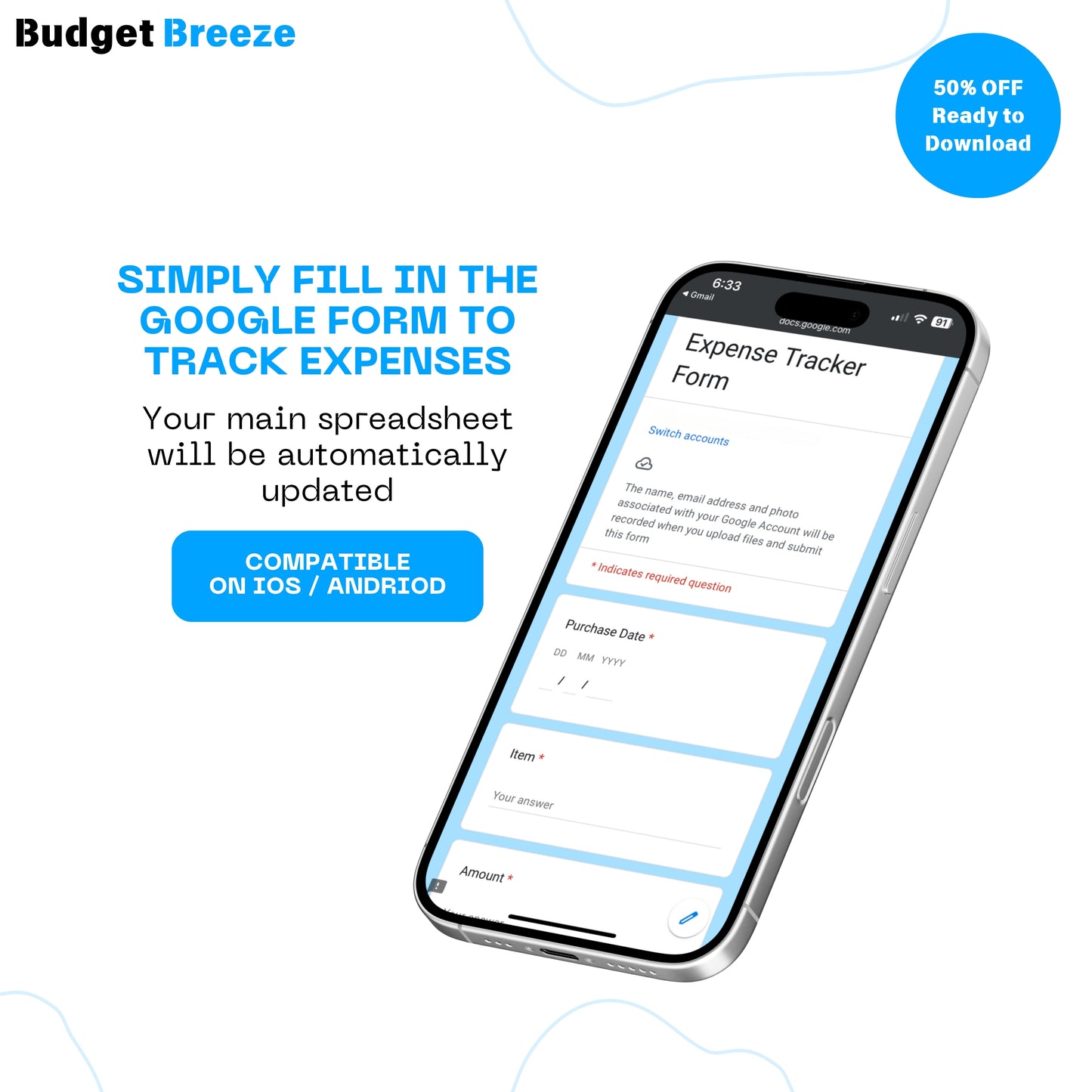 30-Second Google Form Money Tracker
