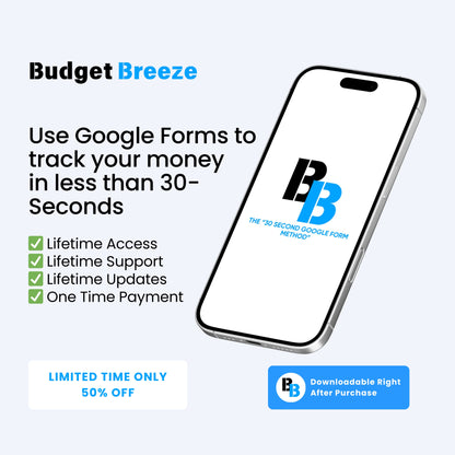 30-Second Google Form Money Tracker